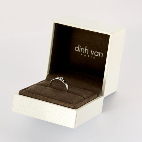 Bague 54 DINH VAN- Serrure -  Bague en or blanc et diamant 58 Facettes DV0581-32-54-3