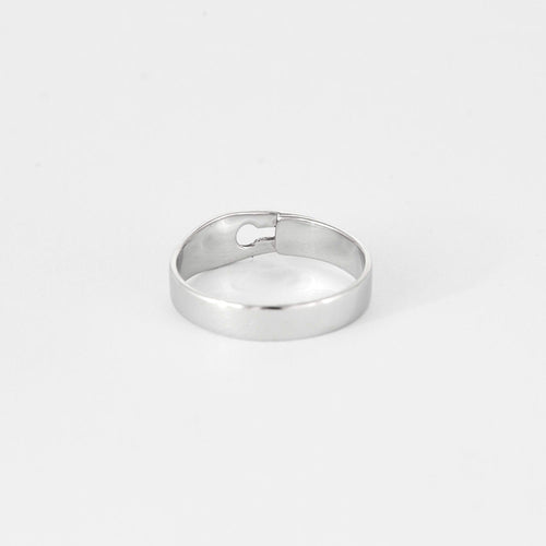 Bague 54 DINH VAN- Serrure -  Bague en or blanc et diamant 58 Facettes DV0581-32-54-3