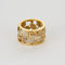 Anneau or jaune et diamants