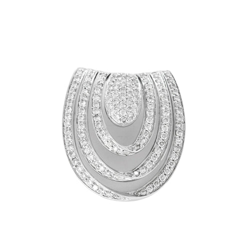 Pendentif Pendentif en or gris et diamants 58 Facettes DV0978-4