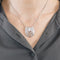 Pendentif Pendentif en or gris et diamants 58 Facettes DV0978-4