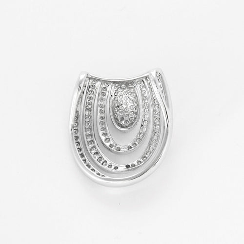 Pendentif Pendentif en or gris et diamants 58 Facettes DV0978-4
