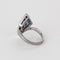 Bague 56 Bague aigrette en or gris diamants, saphirs, rubis 58 Facettes DV0978-6-56-3