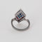 Bague 56 Bague aigrette en or gris diamants, saphirs, rubis 58 Facettes DV0978-6-56-3