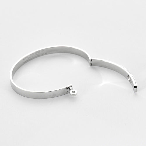 Bracelet HERMES - Kelly - Petit modèle - Bracelet en or gris et diamants 58 Facettes DV0707-5