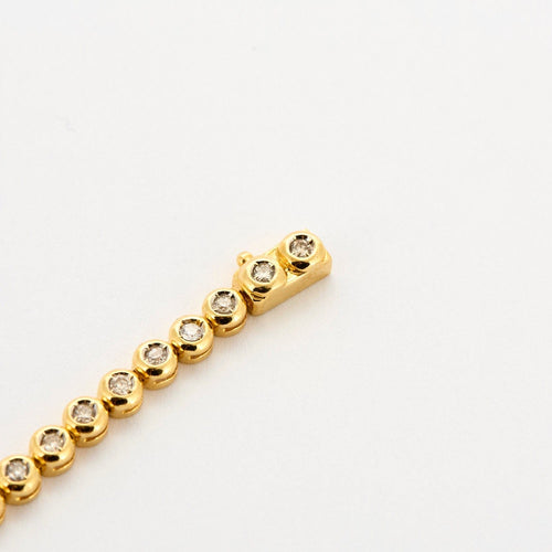 Bracelet Bracelet ligne en or jaune et diamants 58 Facettes DV0978-3