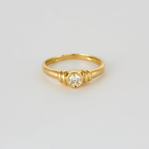 Bague 50 Bague solitaire en or jaune et diamant 58 Facettes DV5390-11-50-5
