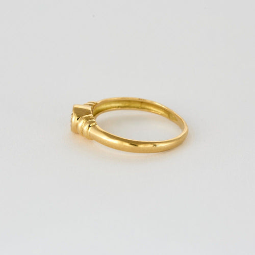 Bague 50 Bague solitaire en or jaune et diamant 58 Facettes DV5390-11-50-5