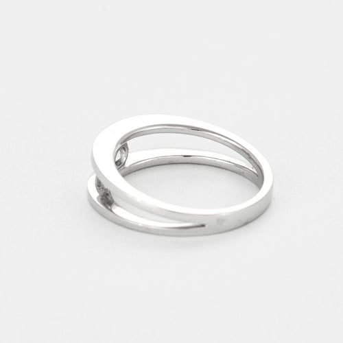 Bague 52 Bague en or gris et diamant 58 Facettes DV5390-12-52-1