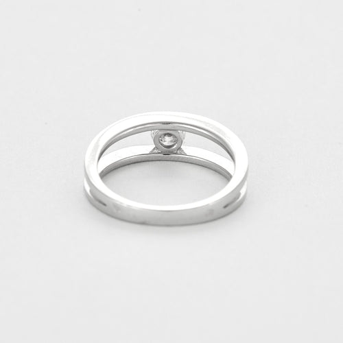 Bague 52 Bague en or gris et diamant 58 Facettes DV5390-12-52-1