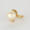 Bague 53 Bague en or jaune, perle de culture et diamants 58 Facettes DV0978-7-53-2