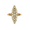 Bague 54 Bague marquise  en or jaune et or gris , diamants 58 Facettes DV12539-1-54-3