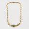 Collier Collier gourmette en or , émeraude et diamants 58 Facettes DV0463-16