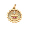 Pendentif AUGIS - Pendentif Médaille Médaille d'amour or jaune et rubis 58 Facettes DV1342-3