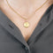 Pendentif Médaille Vierge en or jaune 58 Facettes DV1342-5