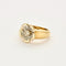 Bague 55 Bague "Fleur" or jaune, or gris et diamants 58 Facettes DV11262-7-DV0882-1