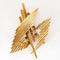 Broche Broche Gerbe en or jaune, rubis et saphir 58 Facettes DV0984-2