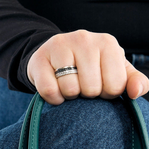 Bague 50 Boucheron Quatre - Black Edition - Bague en or gris et diamants 58 Facettes DV13071-2-50-2