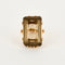 Bague 56 Bague cocktail en or jaune et quartz fumé 58 Facettes DV0989-1