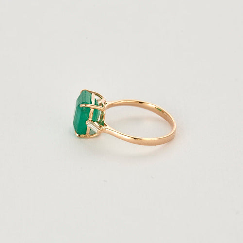 53 Bague en or rose et émeraude 58 Facettes DV0986-2-53-2