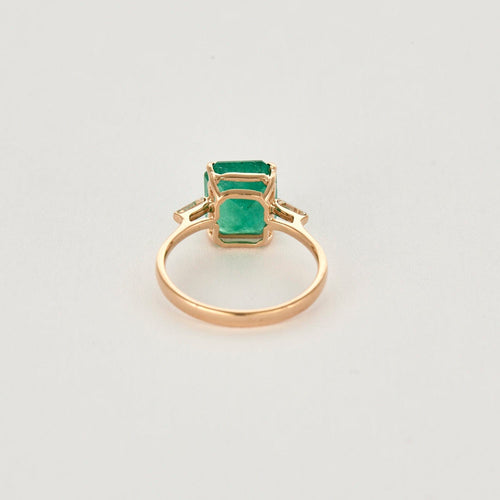 53 Bague en or rose et émeraude 58 Facettes DV0986-2-53-2
