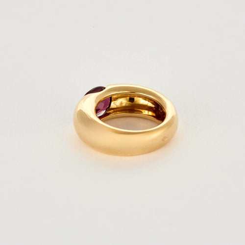 Bague 52 CARTIER - Ellipse - Bague jonc or jaune et grenat Rhodolite 58 Facettes DV0947-1-52-1