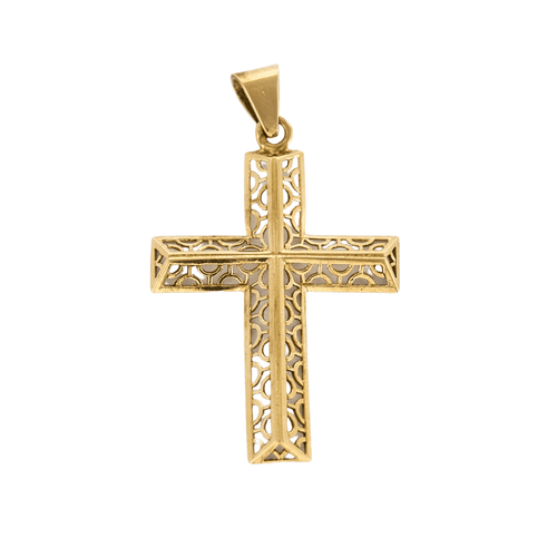 Pendentif Pendentif Croix en or jaune 58 Facettes DV0989-7