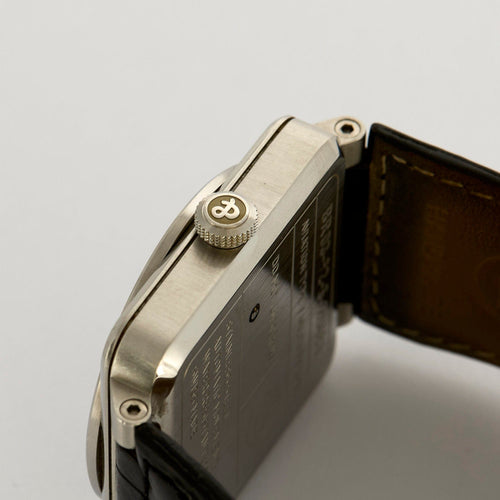 Montre BELL & ROSS - Montre automatique Bell & Ross BR0392 en acier inoxydable et bracelet en cuir. 58 Facettes DV12249-4