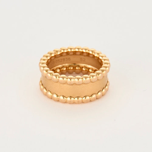 Bague 52 Van Cleef & Arpels Bague perlé en or rose satiné. 58 Facettes DV3419-5-52-1