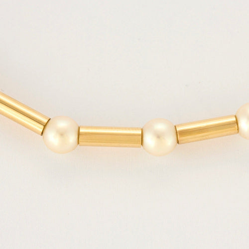 Collier POIRAY - Fuseau - Collier grans modèle en or jaune et perles de culture 58 Facettes DV0834-6