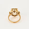 Bague 52 Bague citrine platine et or jaune, diamants 58 Facettes DV4845-7-52-1