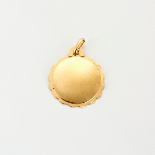 Pendentif AUGIS - Médaille d’amour en or jaune et gris 58 Facettes DV1342-7