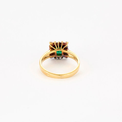 Bague 49 Bague émeraude et diamants 58 Facettes DV13843-2