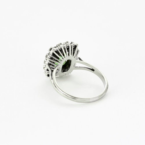 Bague 56 Bague en or blanc 18K (750 millièmes) et tourmaline verte 58 Facettes DV4440-16
