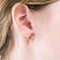 Boucles d'oreilles Attribuées à STERN - Paire de boucles d'oreilles quarte de couleurs 58 Facettes DV8672-2