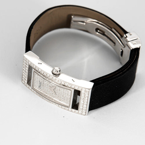 Montre PIAGET - Limelight rectangle allongée - Montre en or blanc et diamants 58 Facettes DV4479-32