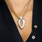 Pendentif Piaget - Pendentif coeur en or gris et diamants 58 Facettes DV13601-1