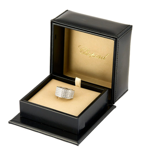 Bague 50 CHOPARD - Chopardissimo - Bague en or gris et diamants 58 Facettes DV0106-2