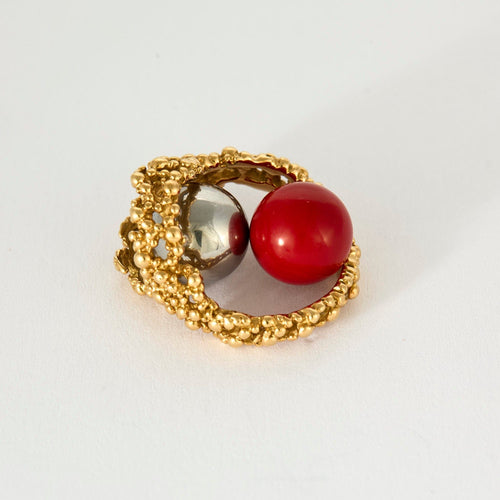 Bague 51 GILBERT ALBERT - Bague en or jaune et billes interchangeables 58 Facettes DV5853-3-51-2
