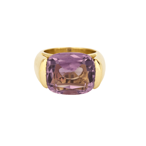 Bague 54.5 Bague en or jaune et améthyste 58 Facettes DV13940-1-545-2