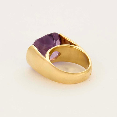 Bague 54.5 Bague en or jaune et améthyste 58 Facettes DV13940-1-545-2