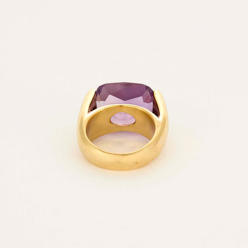 Bague 54.5 Bague en or jaune et améthyste 58 Facettes DV13940-1-545-2
