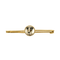 Broche Broche barette or jaune, cristal de roche 58 Facettes DV14293-3
