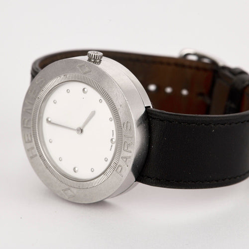Montre HERMES - PASSE PASSE- Montre en acier pour homme 58 Facettes DV11154-6
