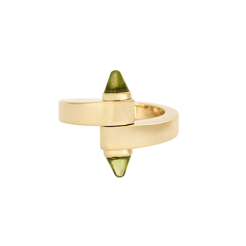 Bague 52 CARTIER - Menottes - Bague en or jaune et péridot 58 Facettes DV3419-22