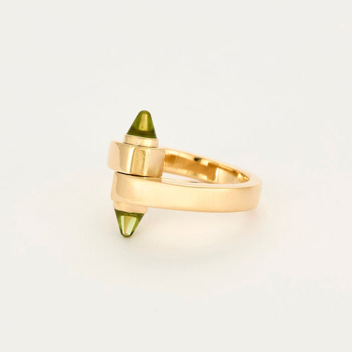 Bague 52 CARTIER - Menottes - Bague en or jaune et péridot 58 Facettes DV3419-22