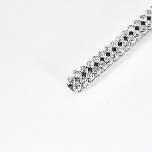 Montre Montre bracelet à secret en or blanc, platine et diamants 58 Facettes DV0872-2