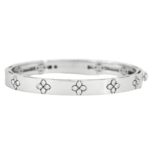 Bracelet ROBERTO COIN - Love in Verona - Bracelet en or gris et diamants 58 Facettes DV1174-4