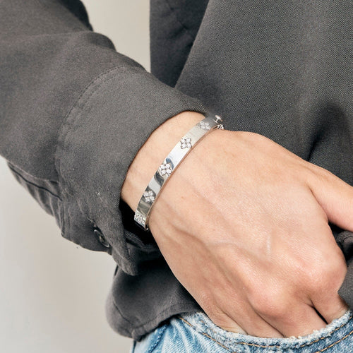 Bracelet ROBERTO COIN - Love in Verona - Bracelet en or gris et diamants 58 Facettes DV1174-4