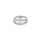 Bague 53 Anneau en or gris avec diamants 58 Facettes 23/499
